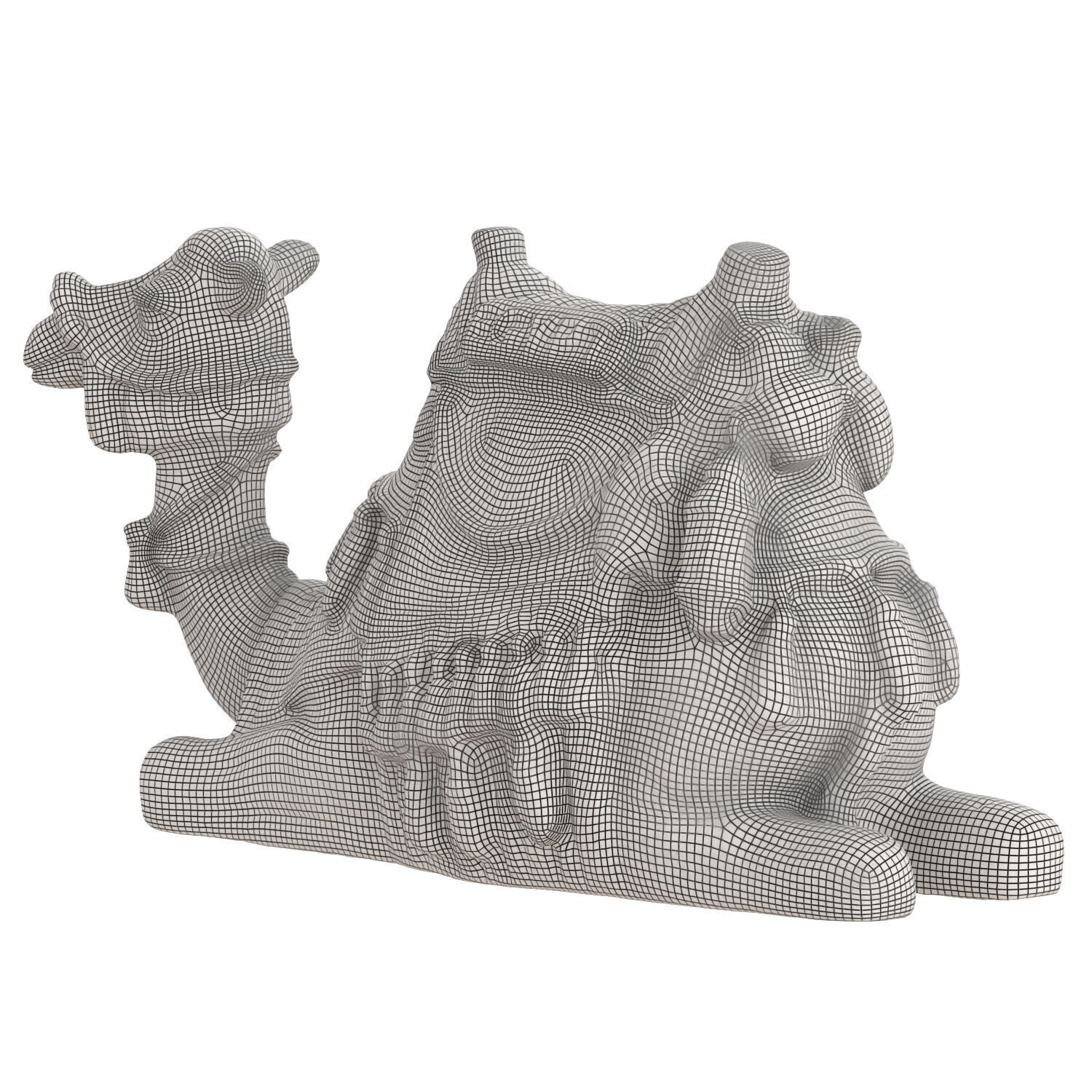 Egyptian camel figurine 2 3D model_5