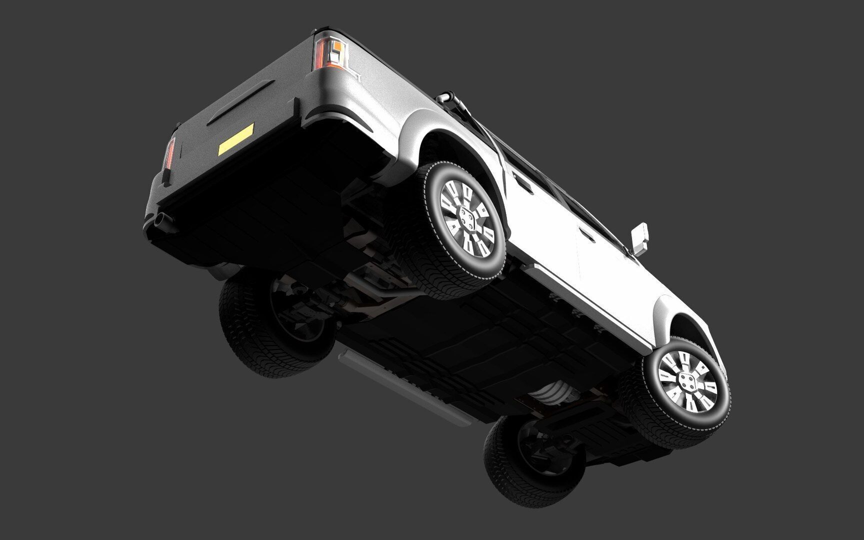 German jeepsy Low-poly 3D model_11
