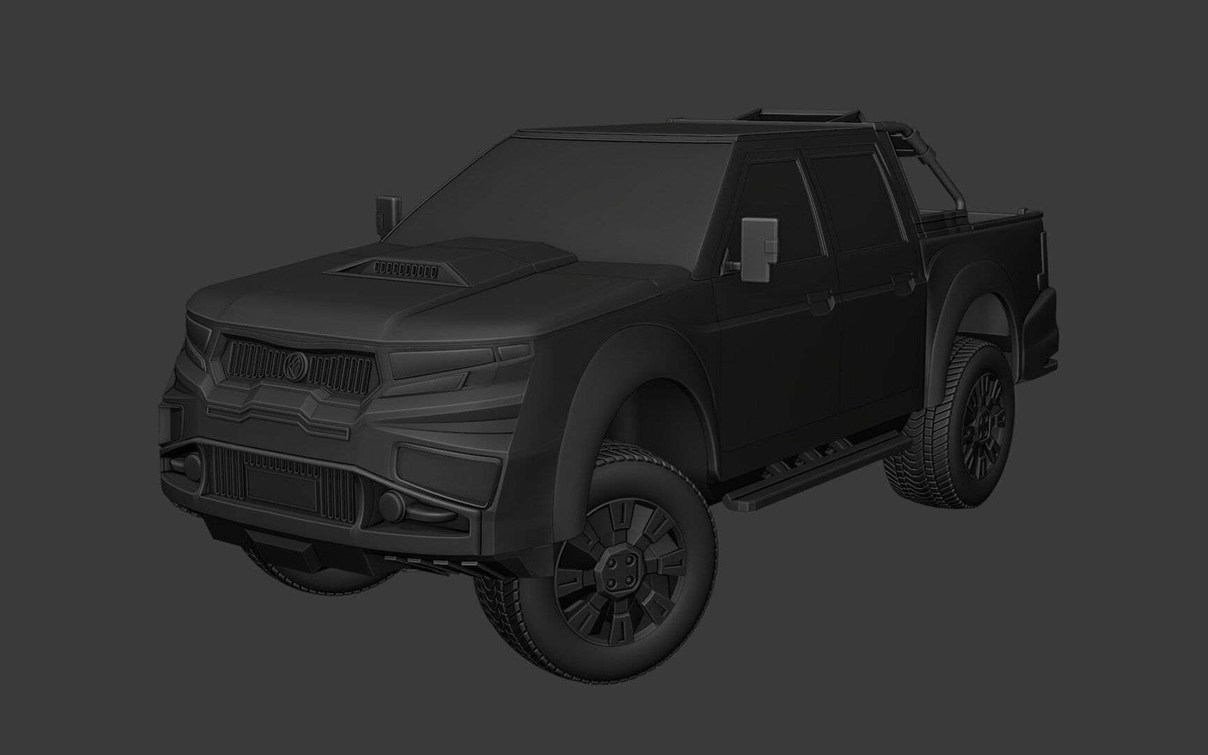 German jeepsy Low-poly 3D model_22