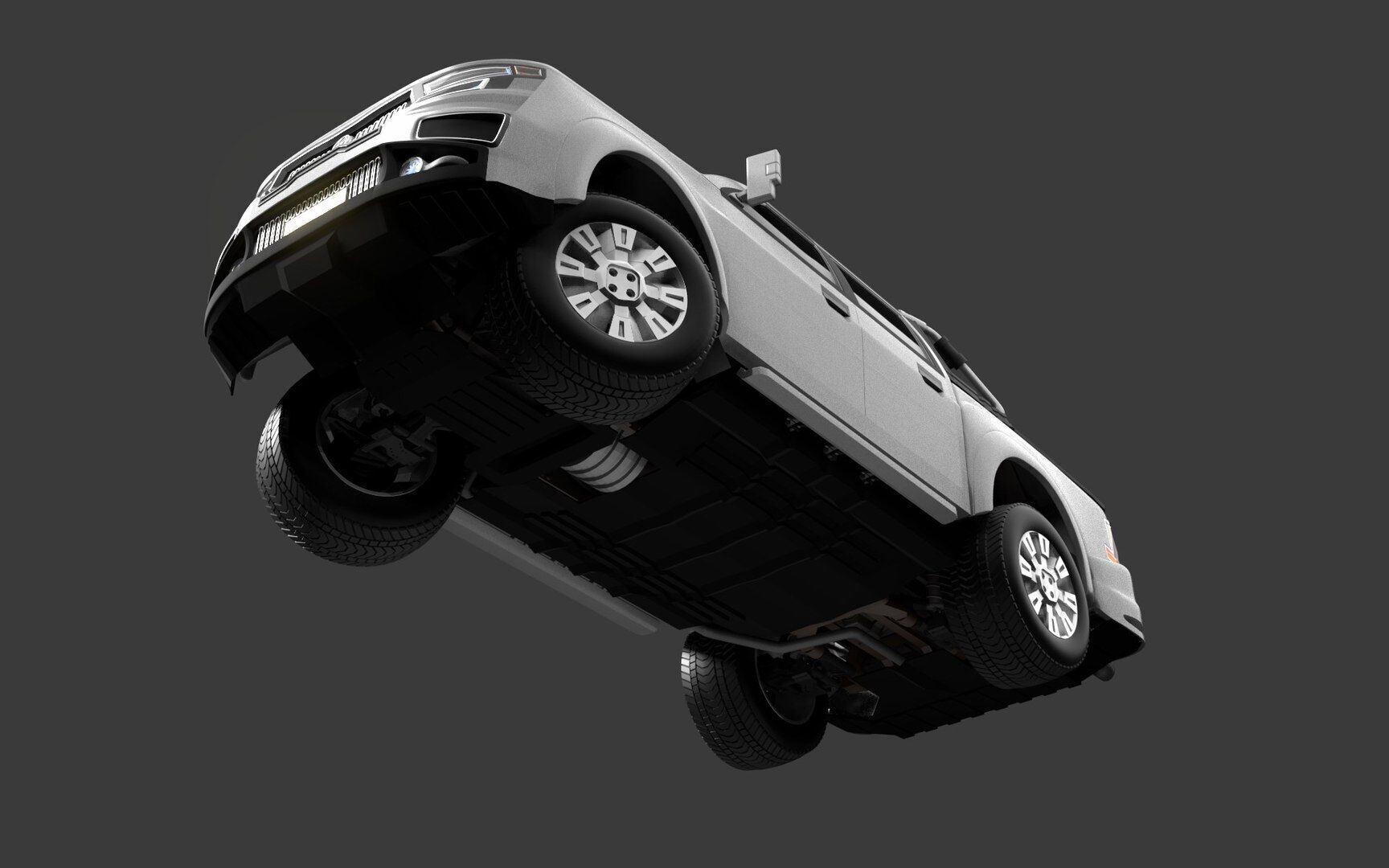 German jeepsy Low-poly 3D model_9