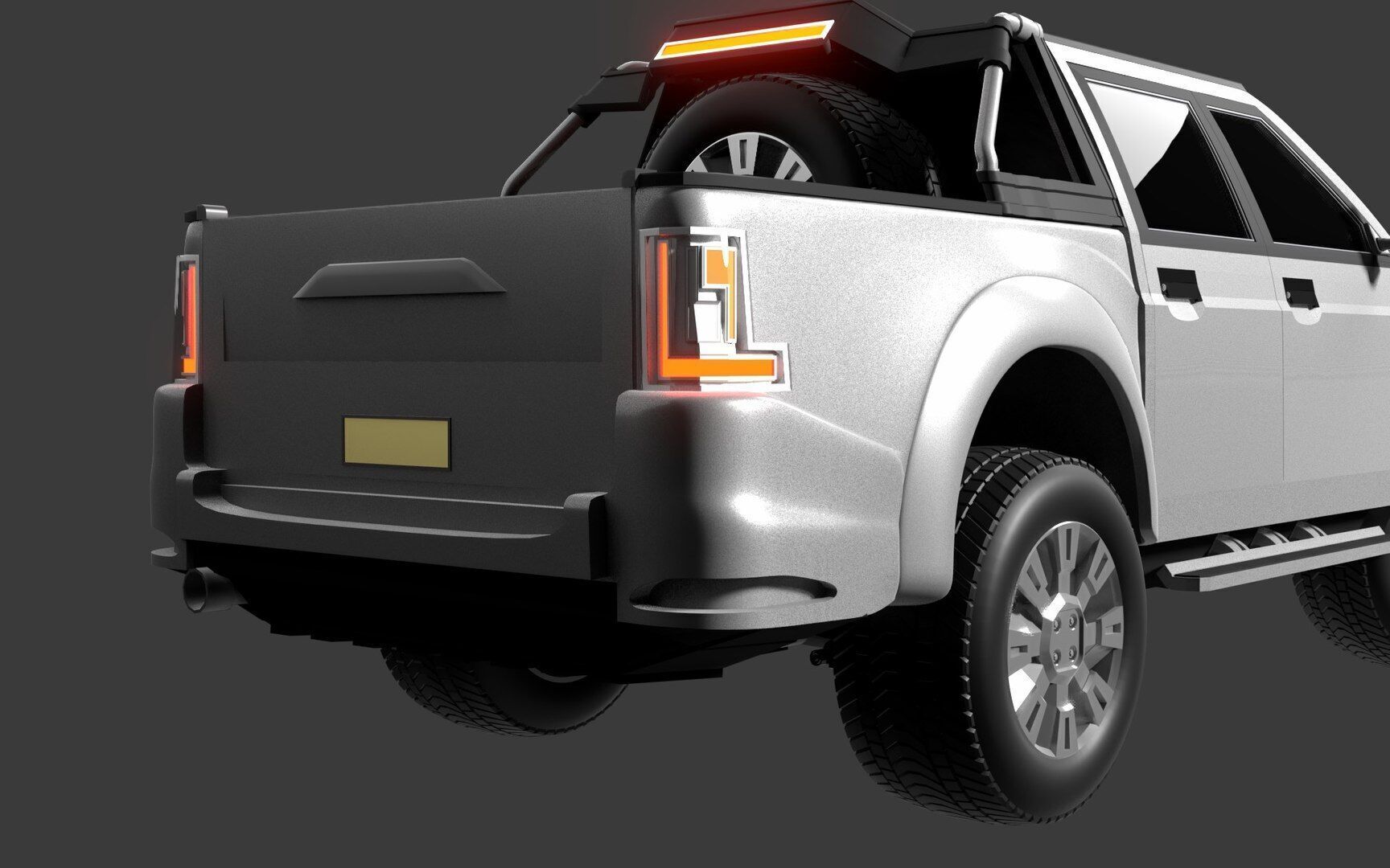 German jeepsy Low-poly 3D model_15