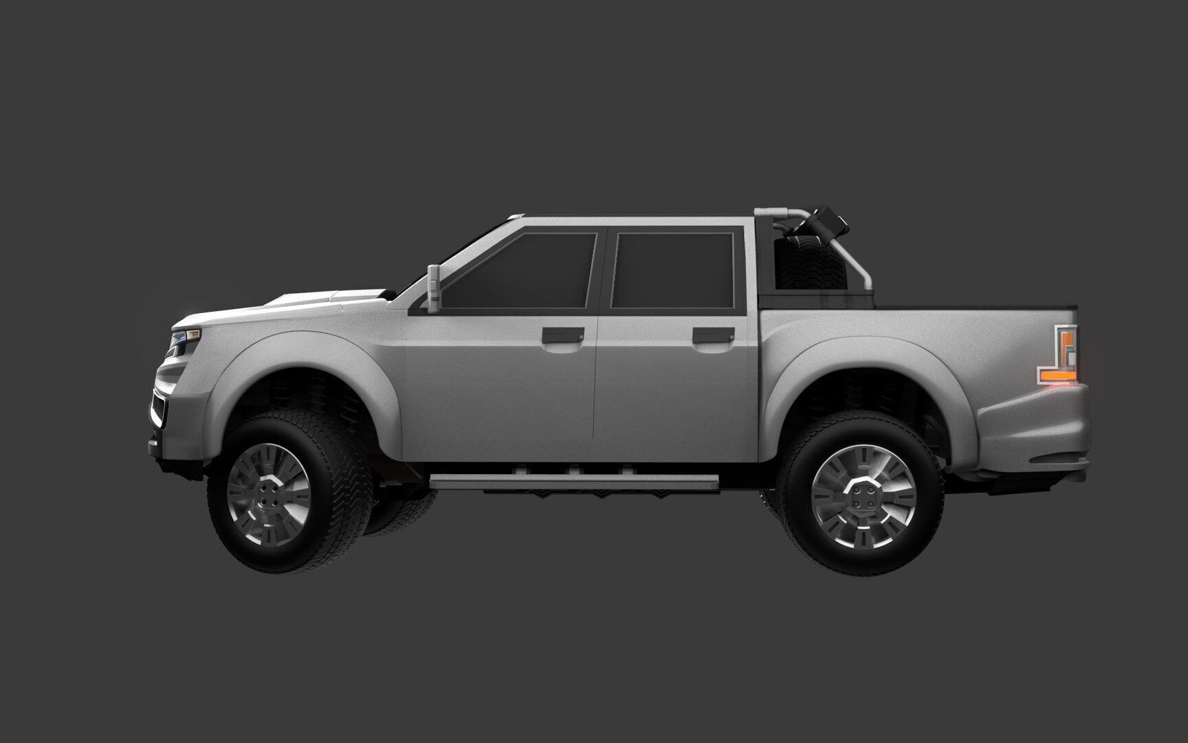 German jeepsy Low-poly 3D model_21