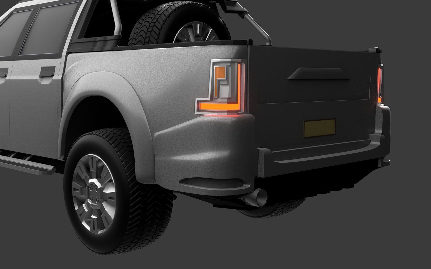 German jeepsy Low-poly 3D model_14