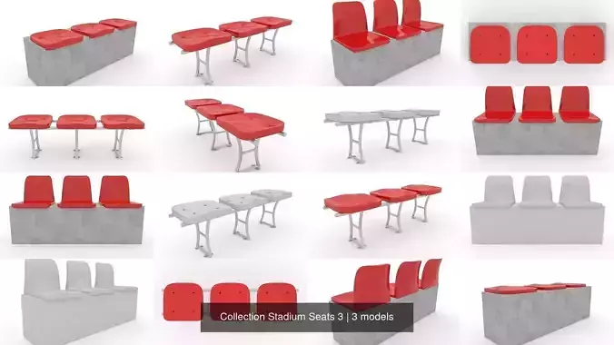 Collection Stadium Seats 3 