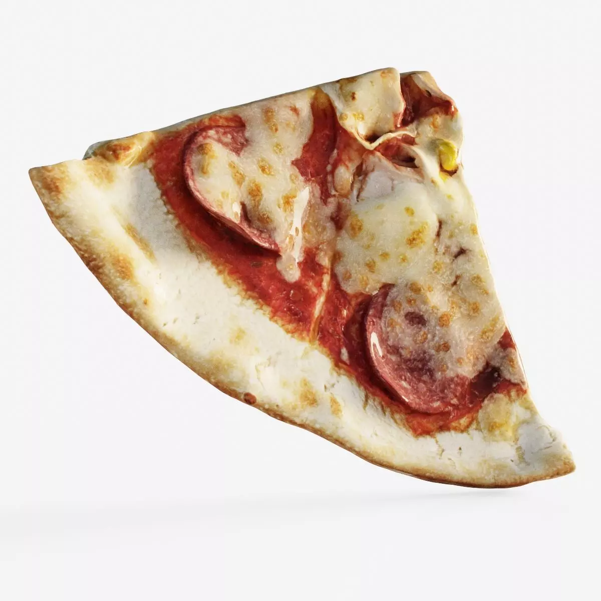 Scanned slice of pizza Low-poly 3D model