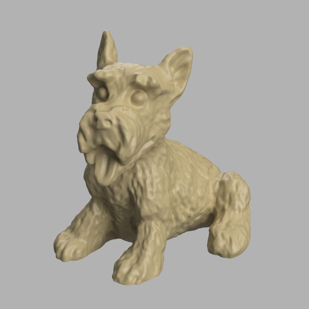 Schnauzer dog 3D print model_3