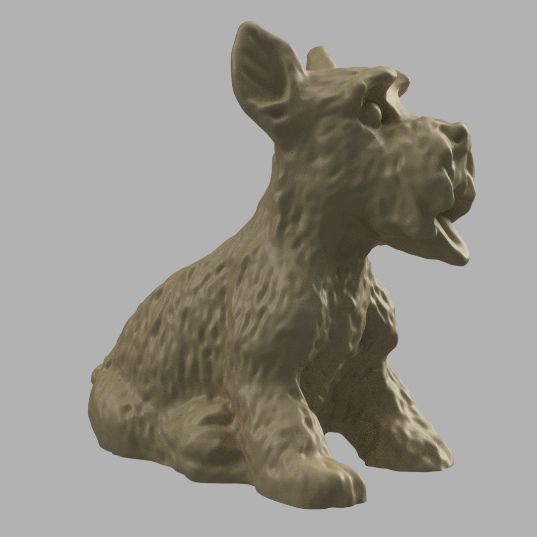 Schnauzer dog 3D print model_4