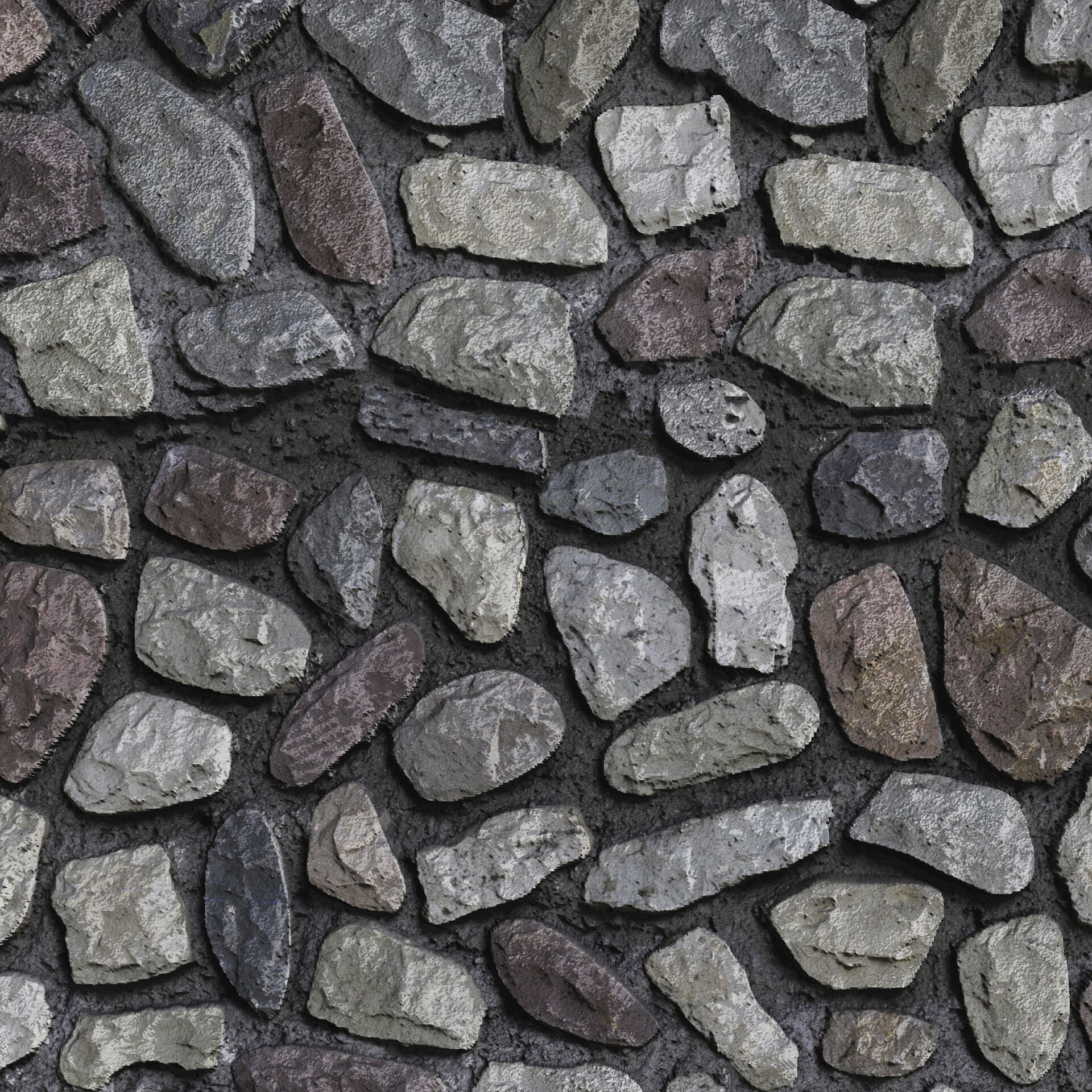 Stone - Granite Rubble Vol 01 - PBR scanned texture Texture_2