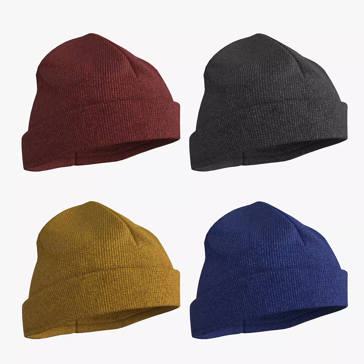 Beanie Low-poly 3D model