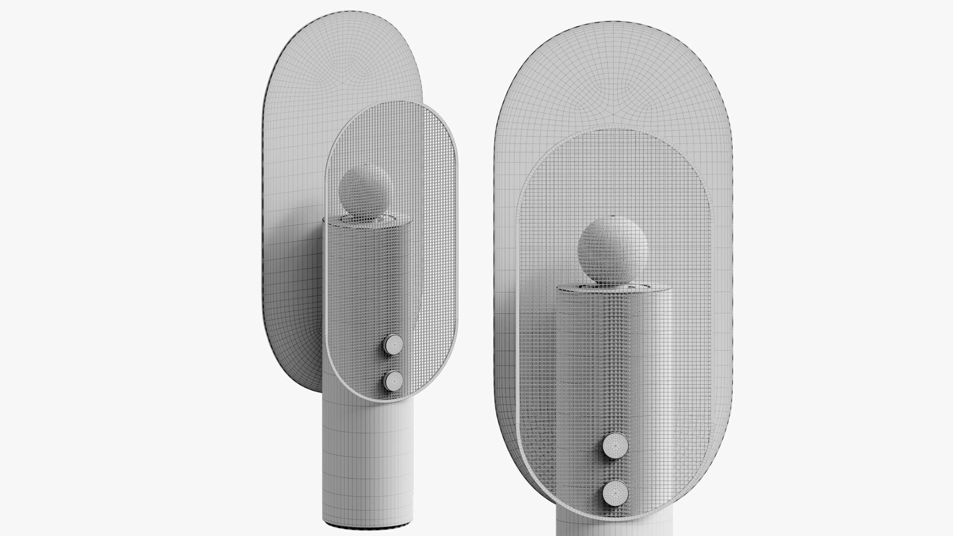 Travertino Nostalgia Table Lamp by Saccal Design House 3D model_6