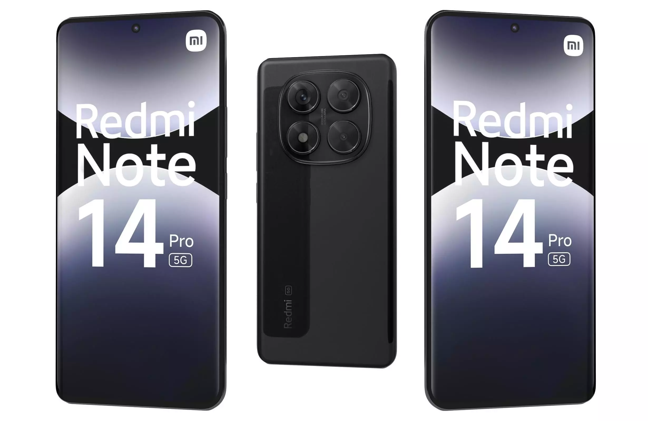 Xiaomi Redmi Note 14 Pro 5G Black 3D model