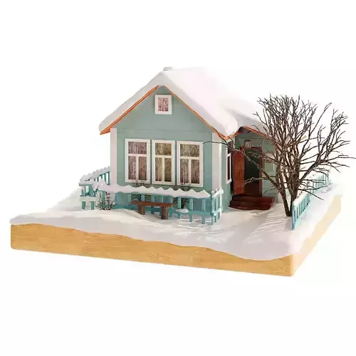 Winter decorative House