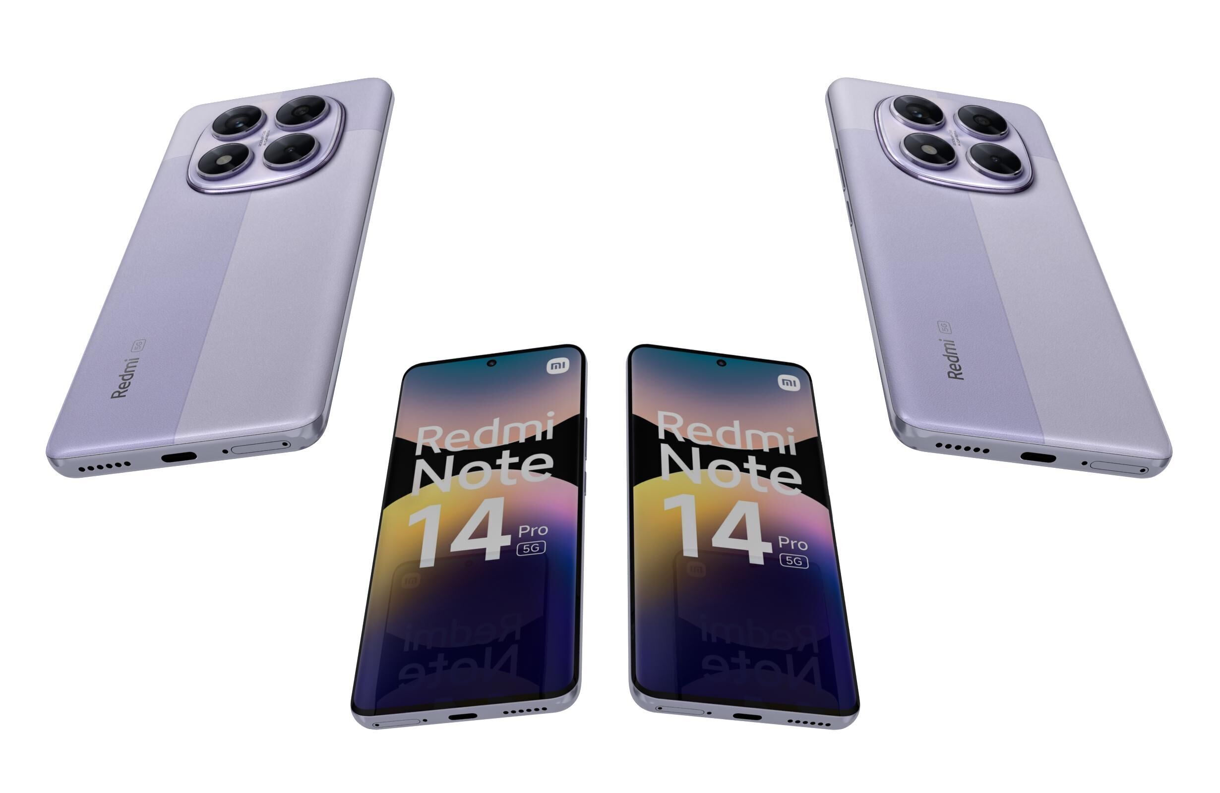 Xiaomi Redmi Note 14 Pro 5G Violet 3D model_5