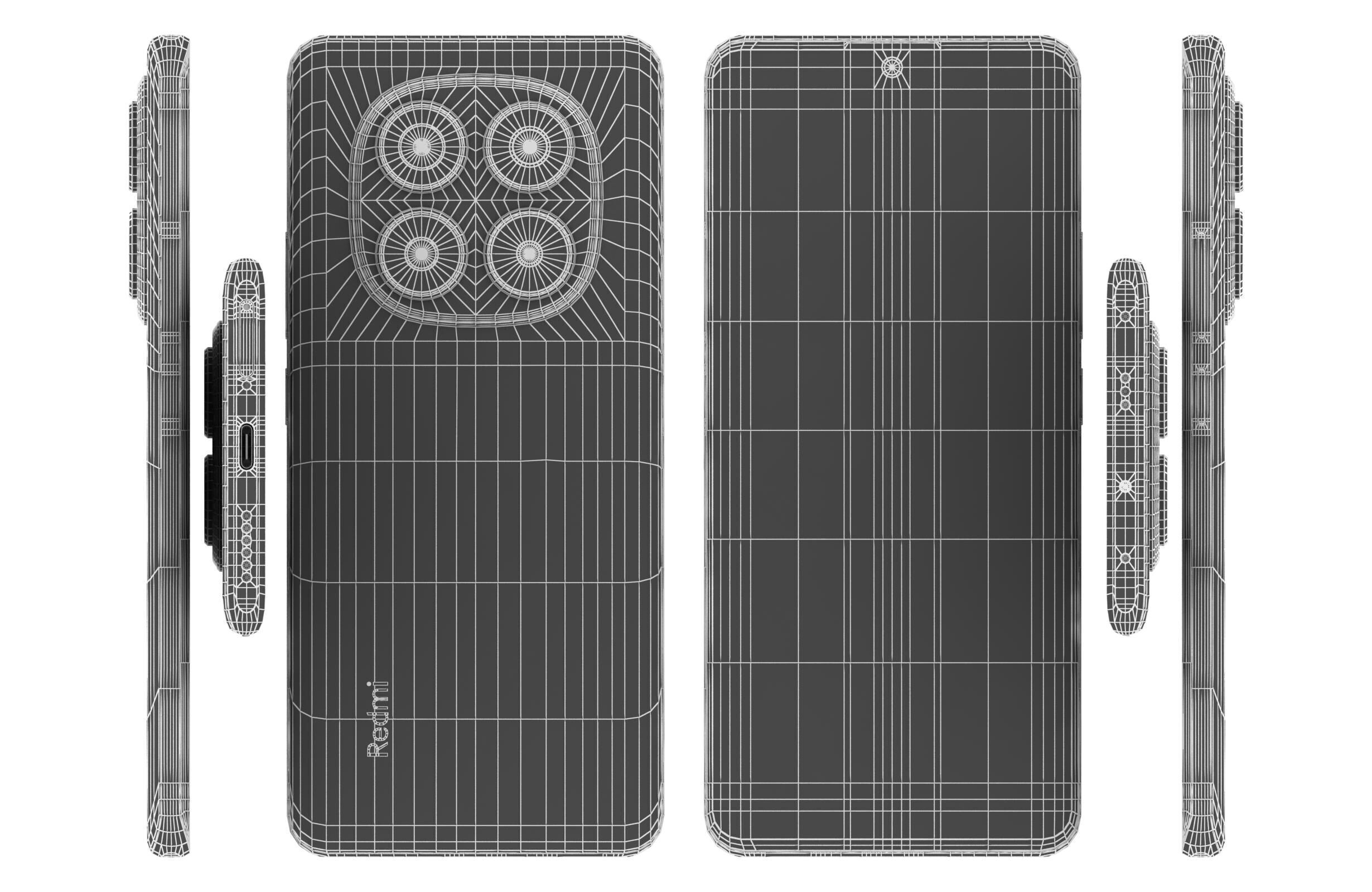 Xiaomi Redmi Note 14 Pro 5G Violet 3D model_16