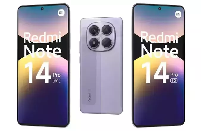 Xiaomi Redmi Note 14 Pro 5G Violet 3D model