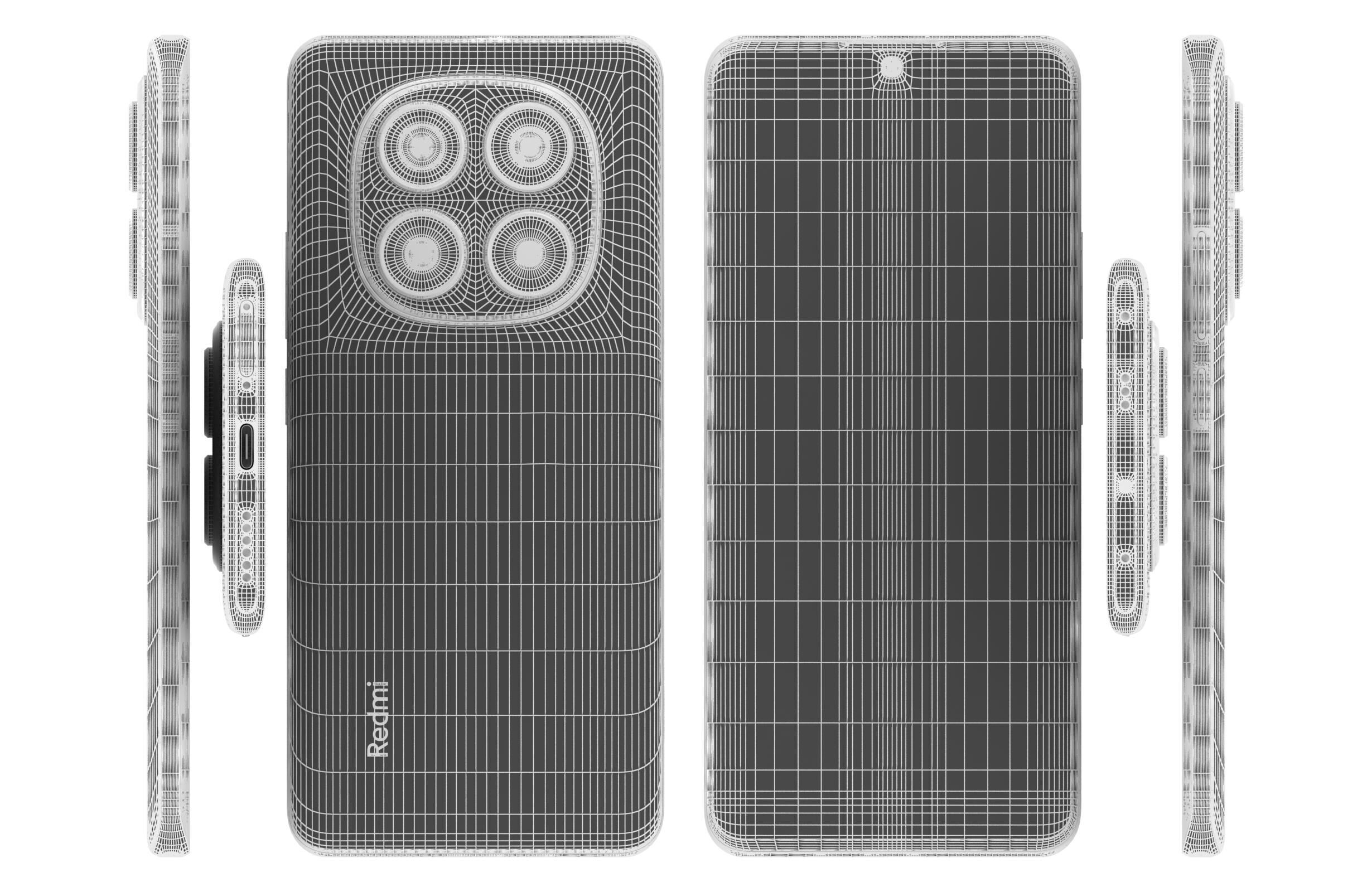 Xiaomi Redmi Note 14 Pro 5G Violet 3D model_17