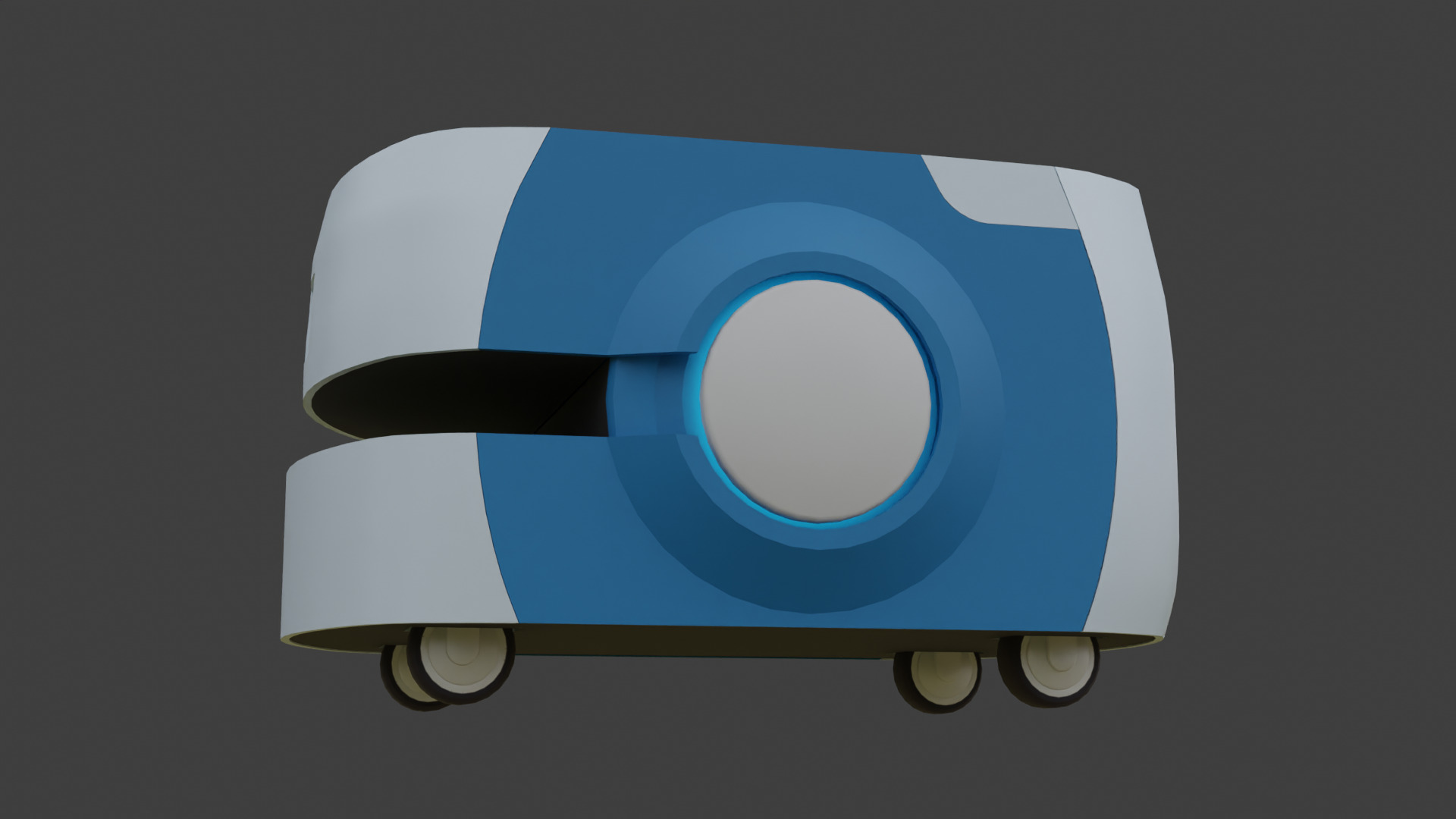 Autonomous Mobile Robot 2 - AMR - Low Poly Low-poly 3D model_3