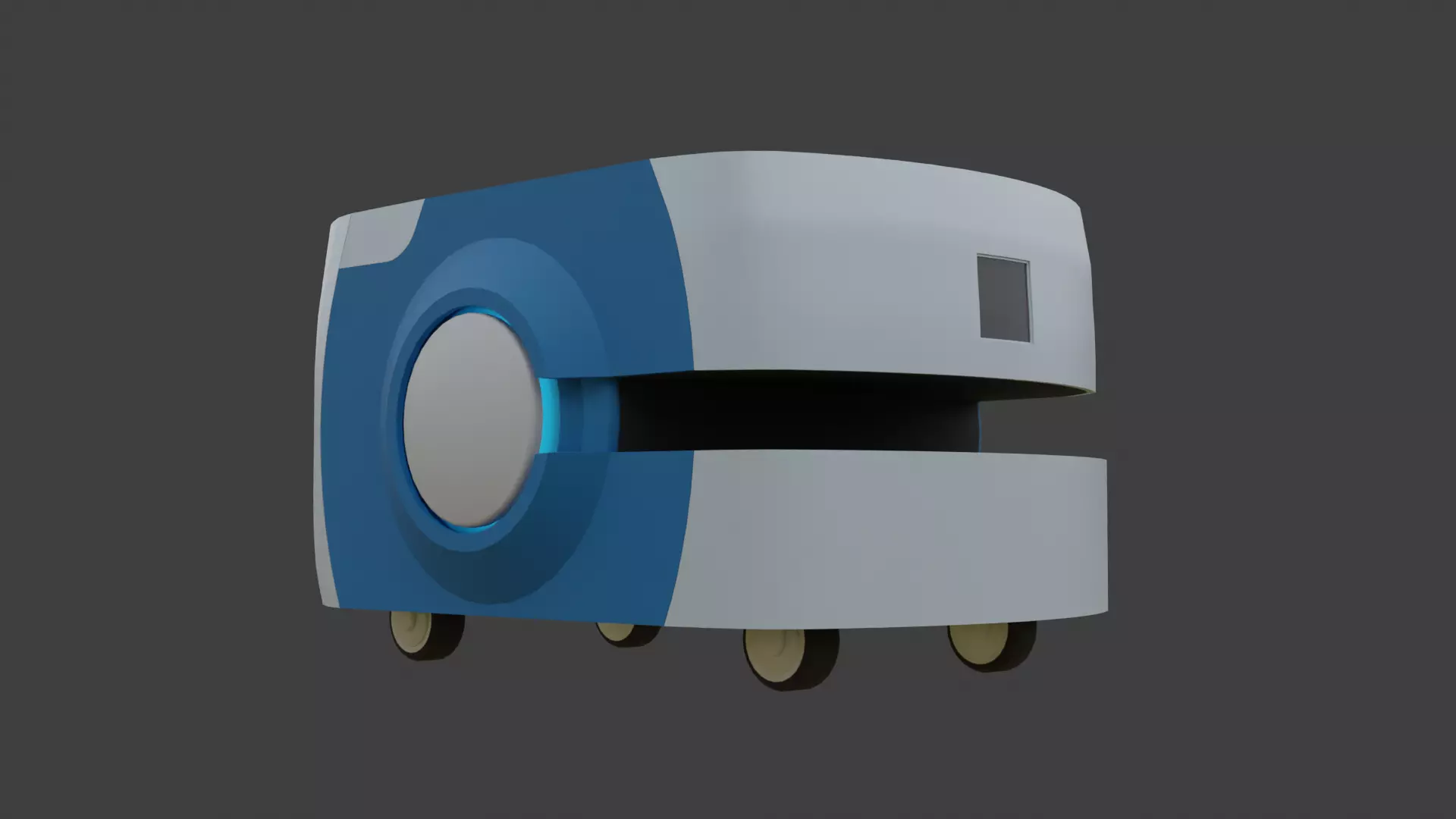 Autonomous Mobile Robot 2 - AMR - Low Poly Low-poly 3D model_0