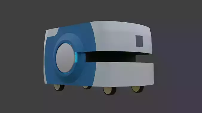 Autonomous Mobile Robot 2 - AMR - Low Poly Low-poly 3D model