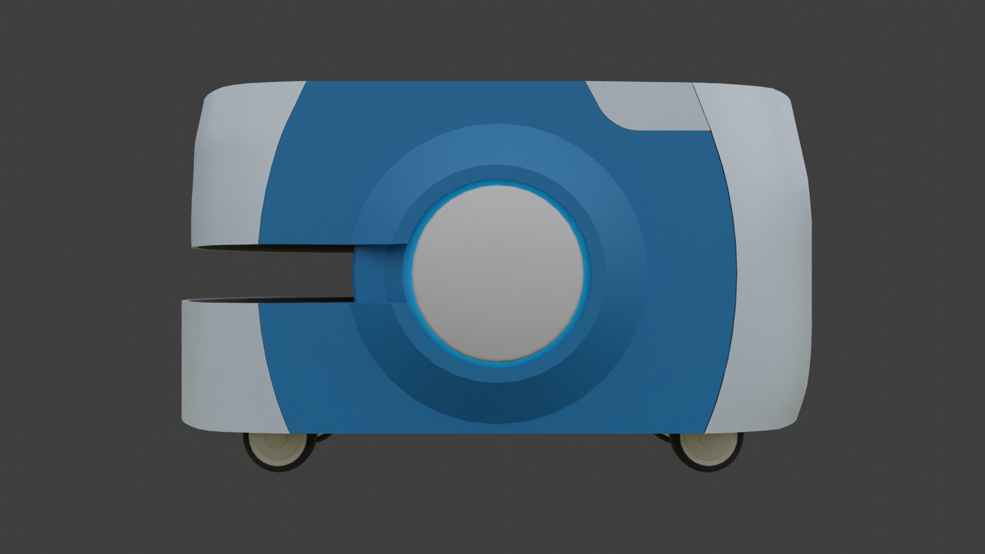 Autonomous Mobile Robot 2 - AMR - Low Poly Low-poly 3D model_2