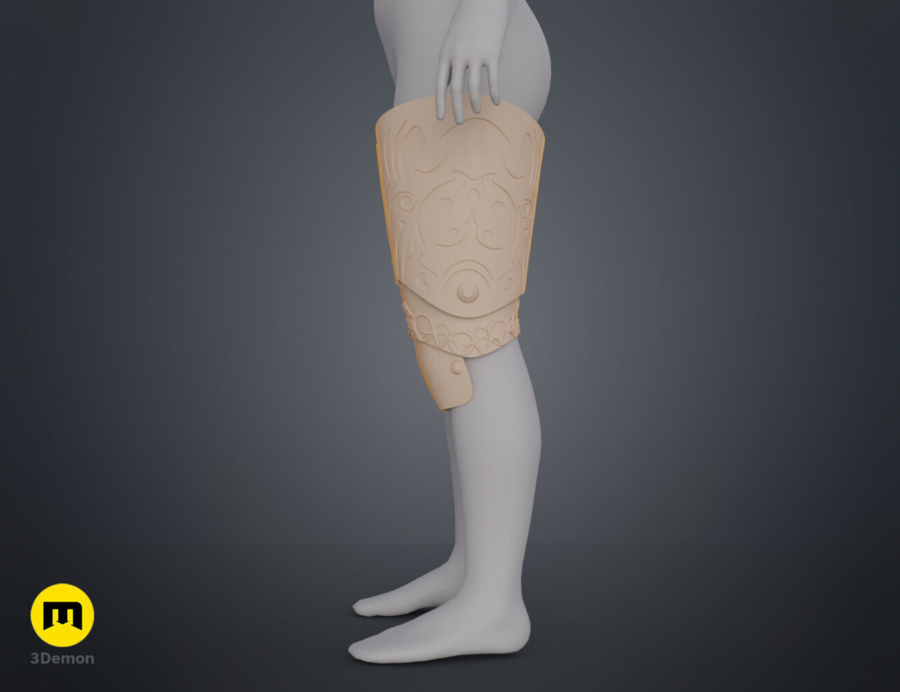 Malenia Thigh Armor from Elden Ring 3D print model_9