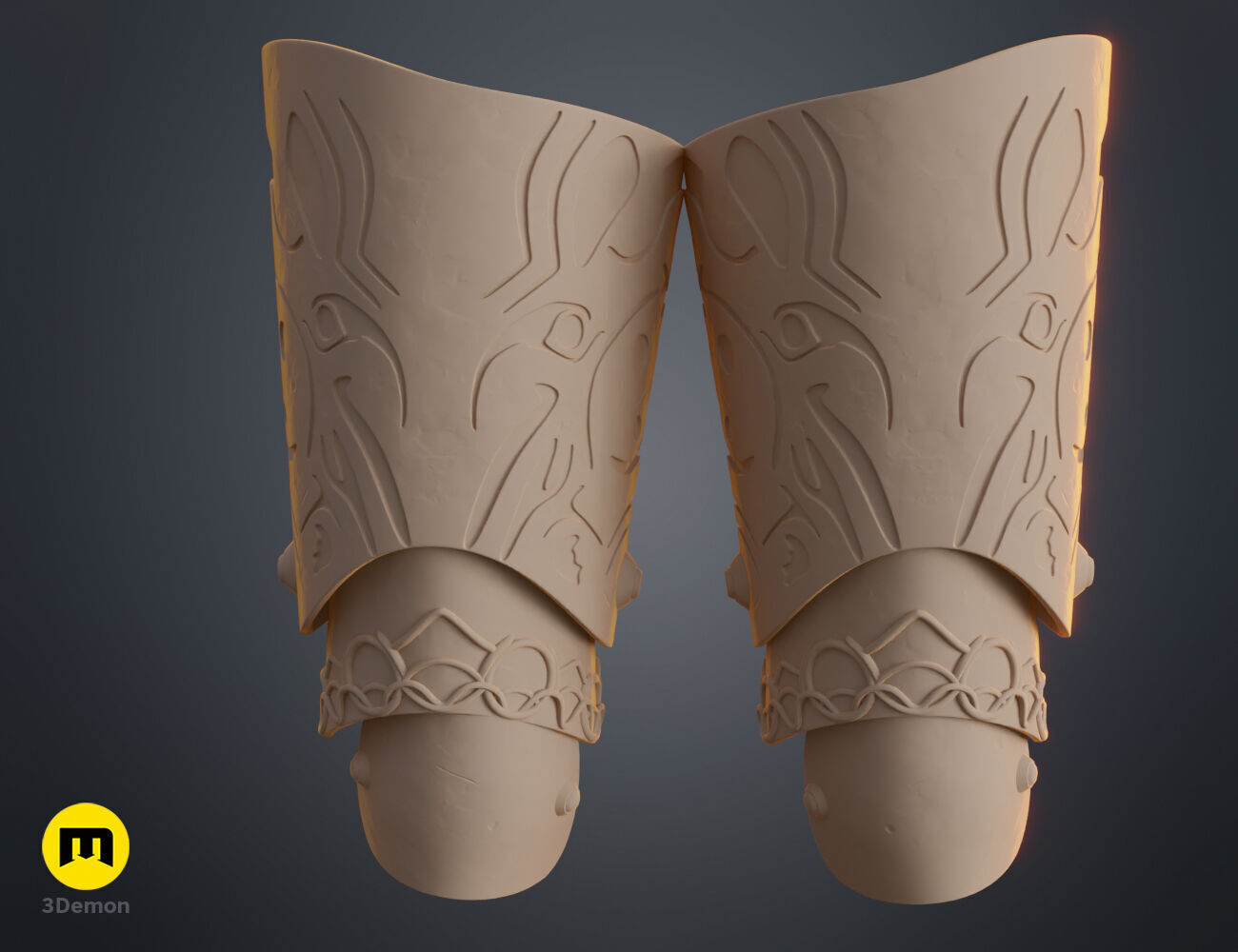 Malenia Thigh Armor from Elden Ring 3D print model_13
