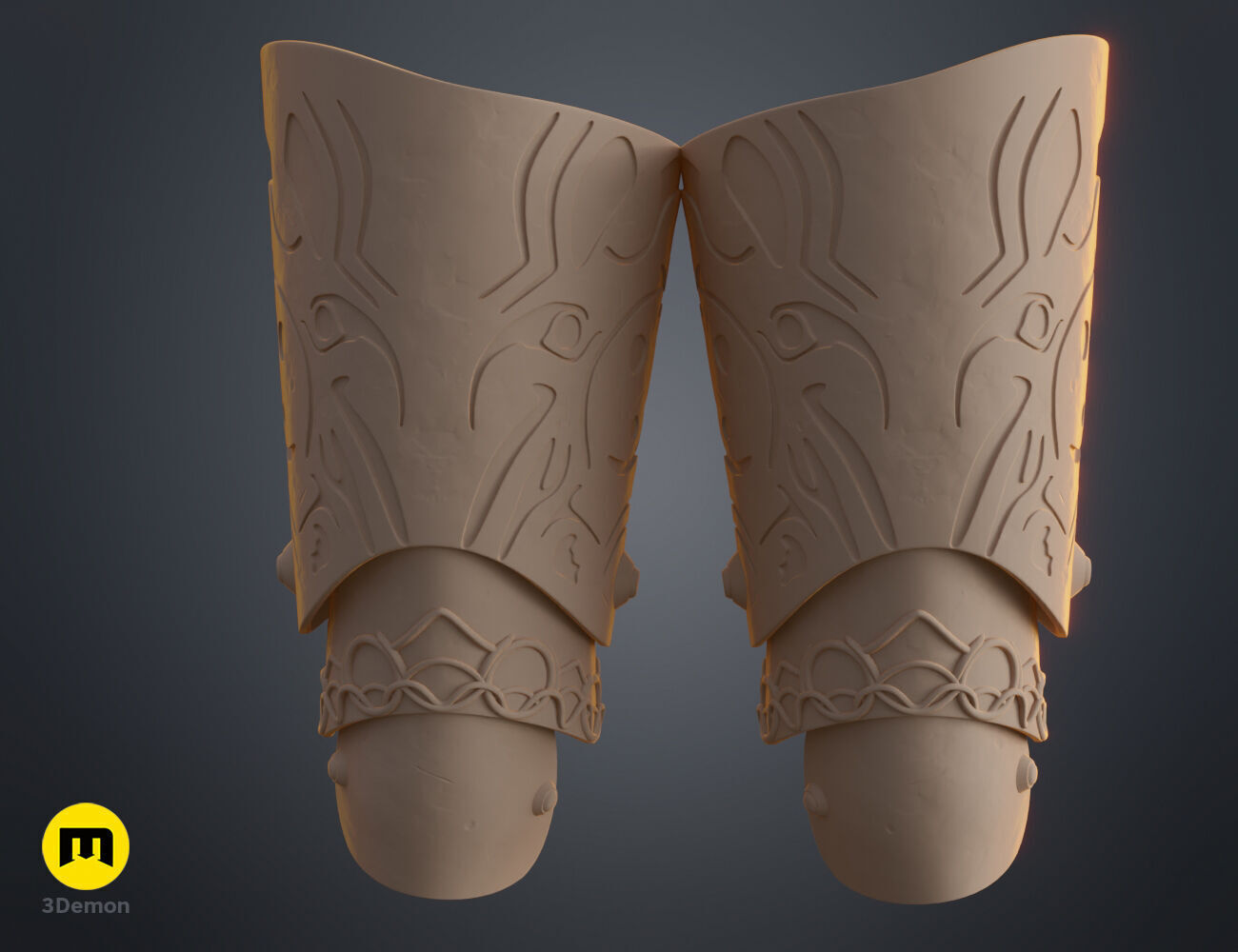 Malenia Thigh Armor from Elden Ring 3D print model_12