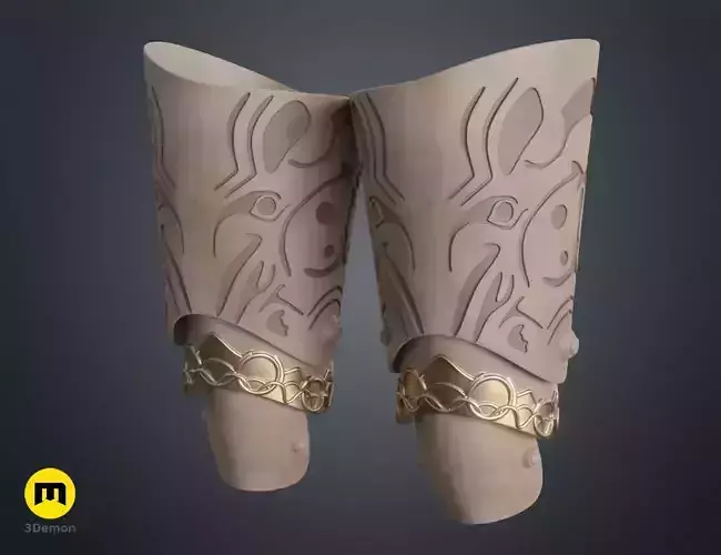 Malenia Thigh Armor from Elden Ring 3D print model Malenia Thigh Armor from Elden Ring 3D print model