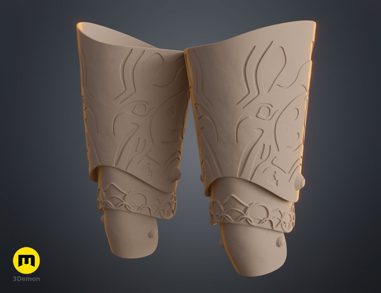 Malenia Thigh Armor from Elden Ring 3D print model_10