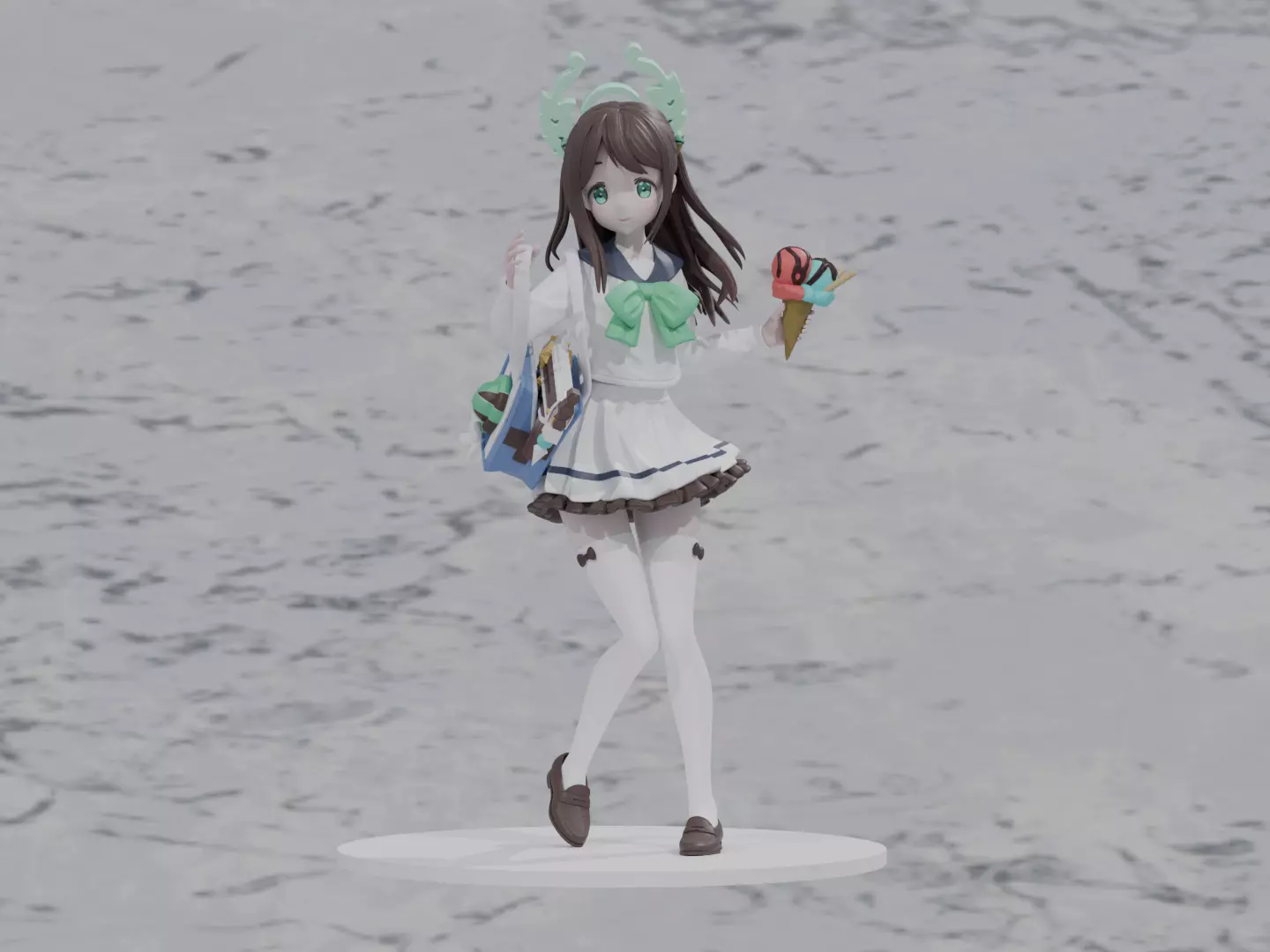 Blue archive - KurimuraAiri 3D print model 3D print model_0