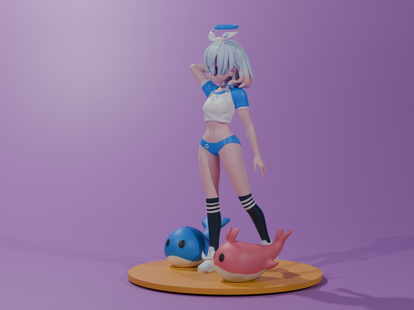 Blue archive - Bloomers Arona 3D print model 3D print model_1