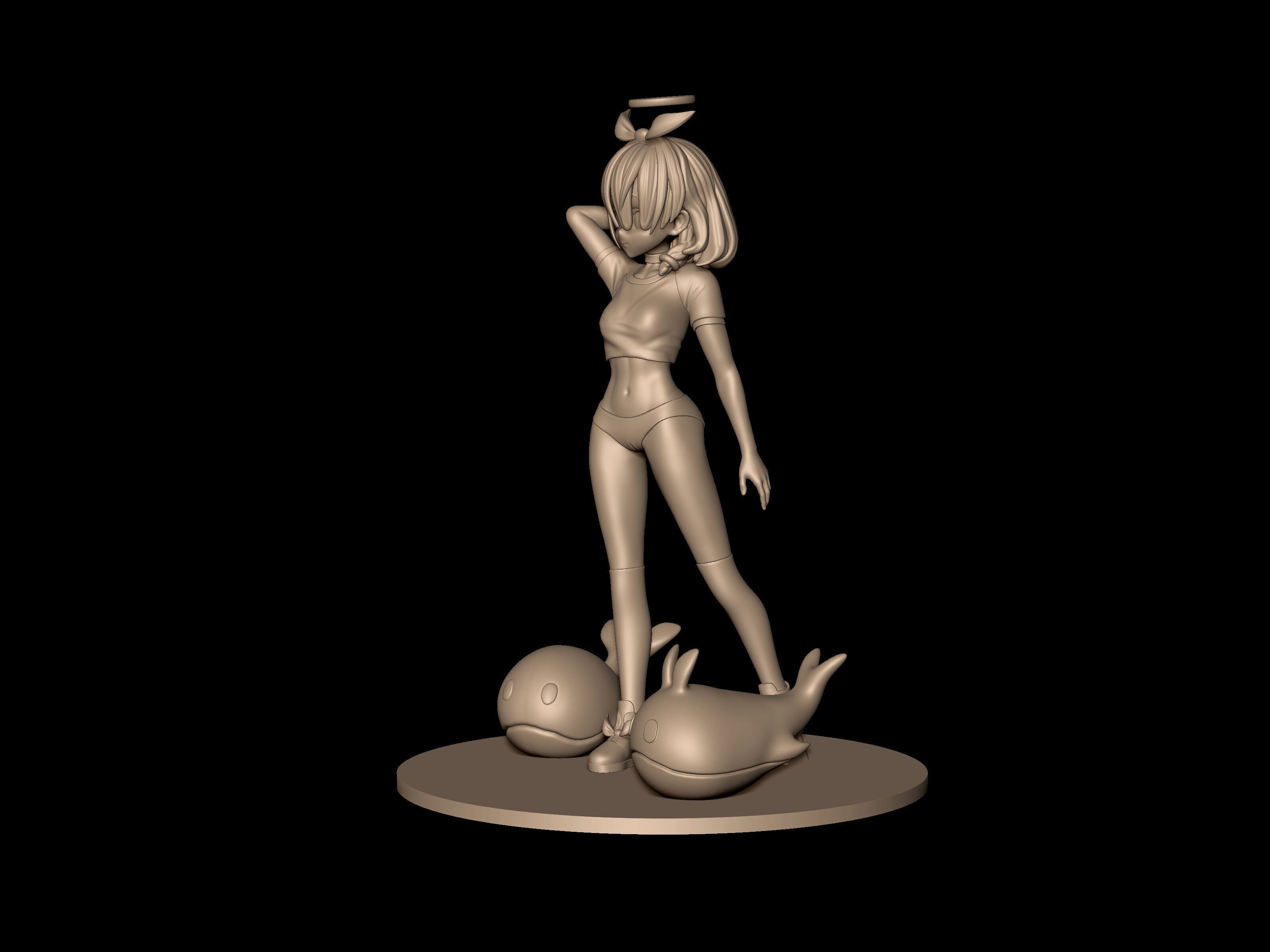 Blue archive - Bloomers Arona 3D print model 3D print model_5