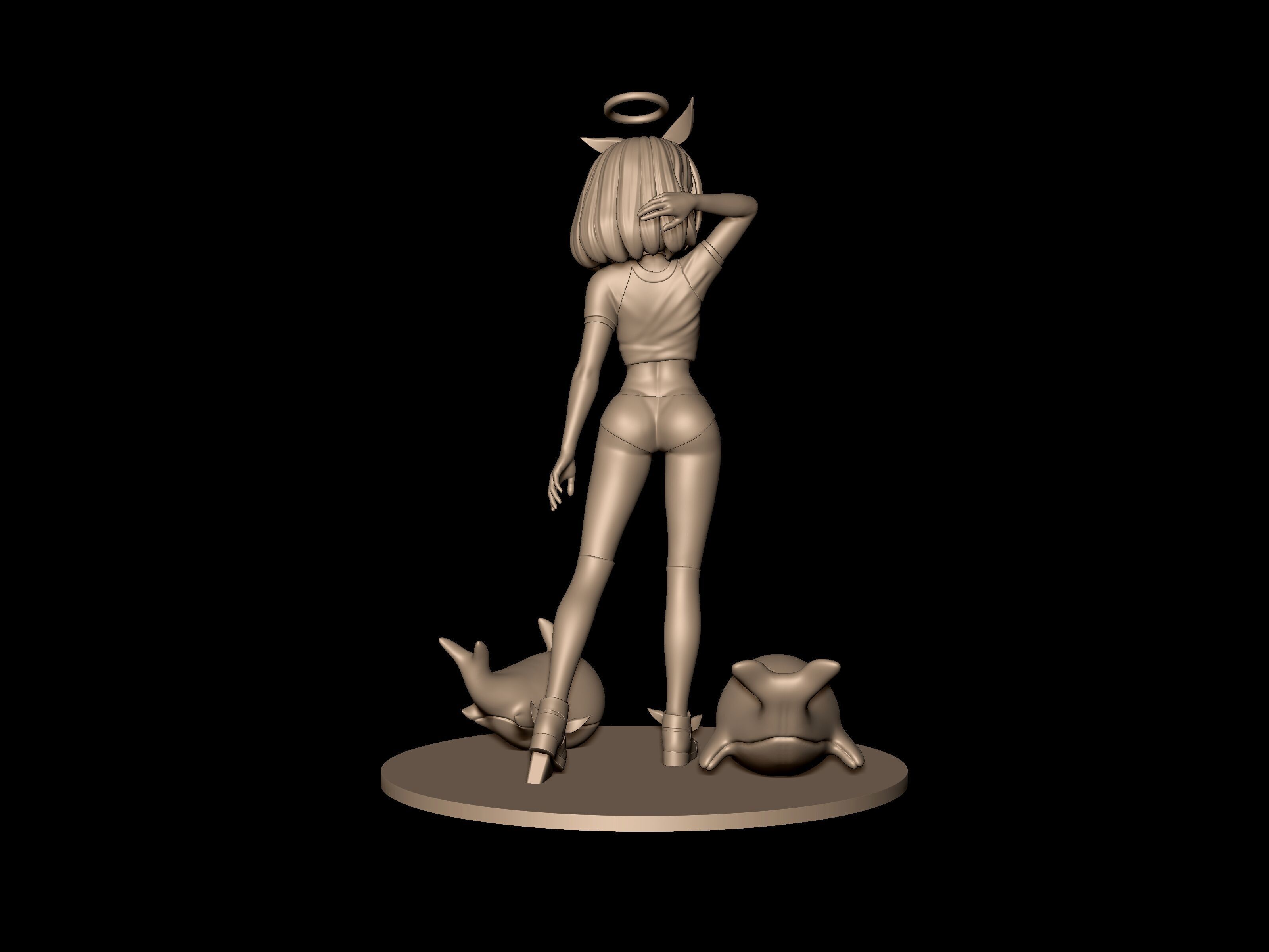 Blue archive - Bloomers Arona 3D print model 3D print model_7