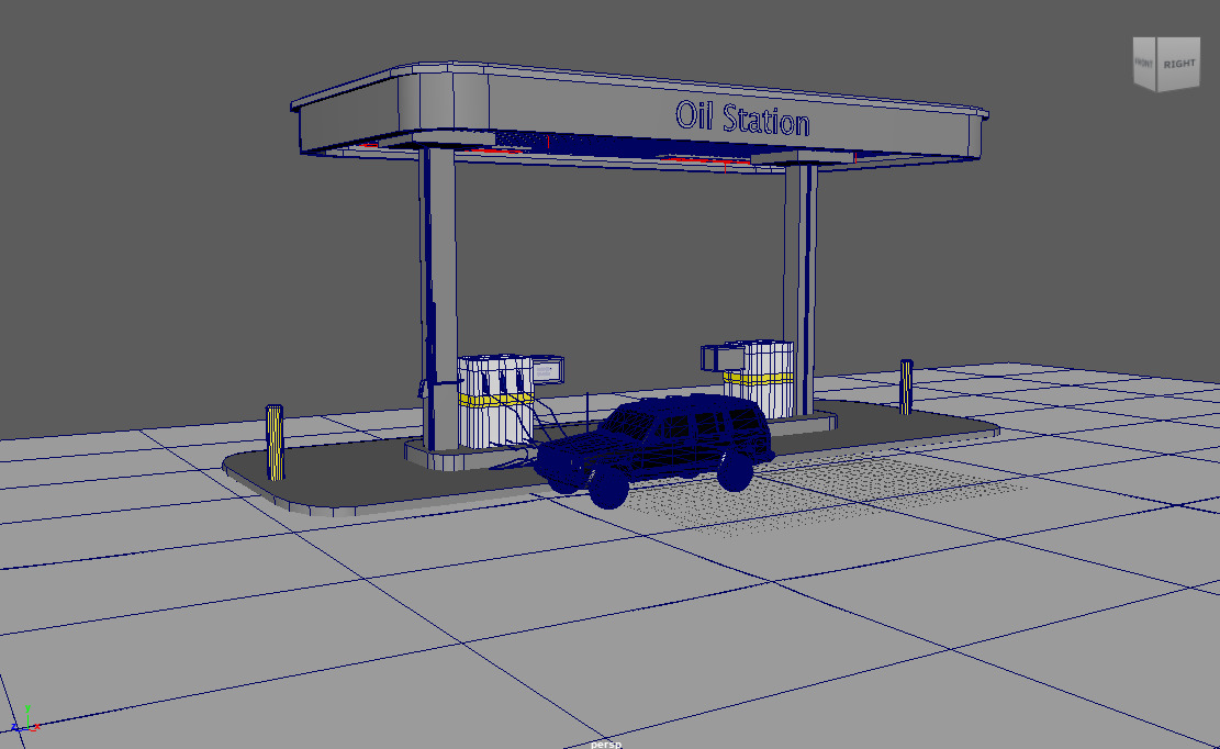 oil station 3D model_4