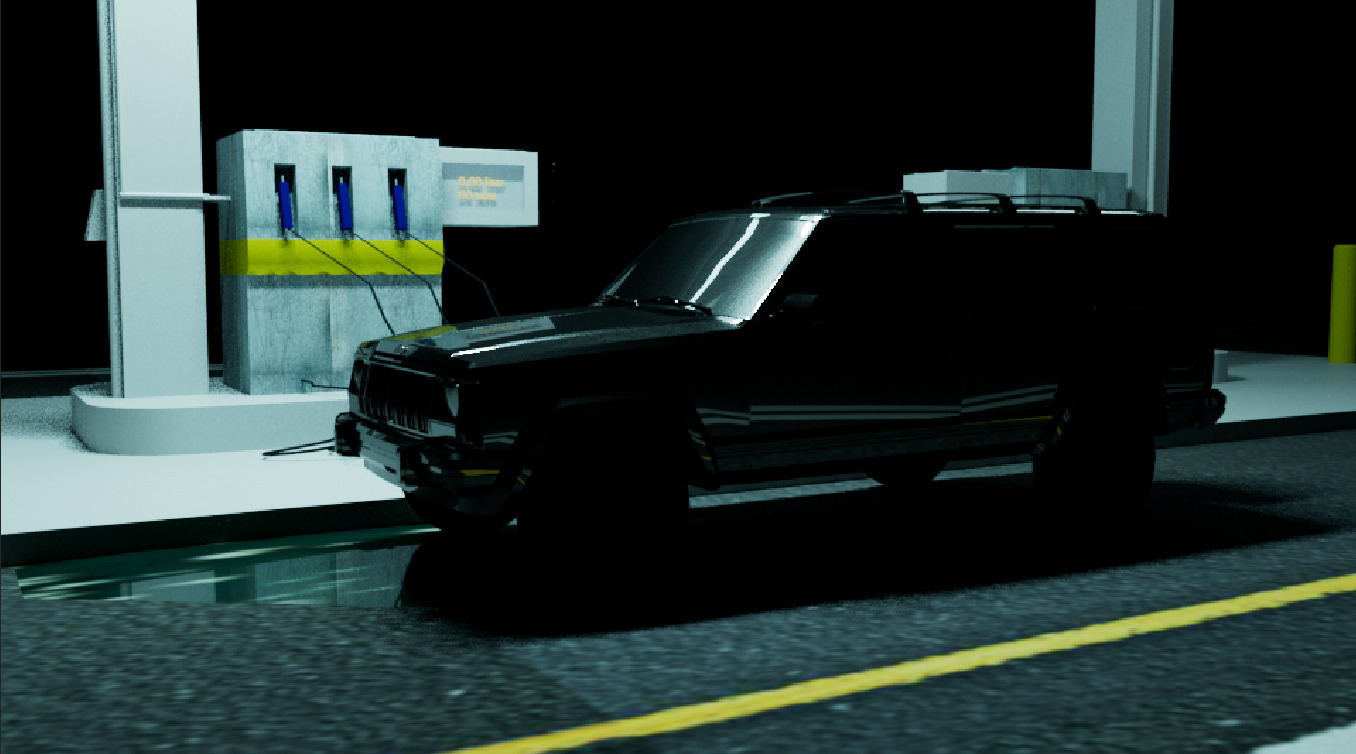 oil station 3D model_2