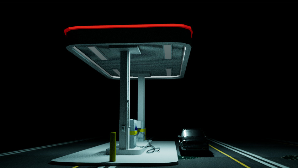 oil station 3D model_1