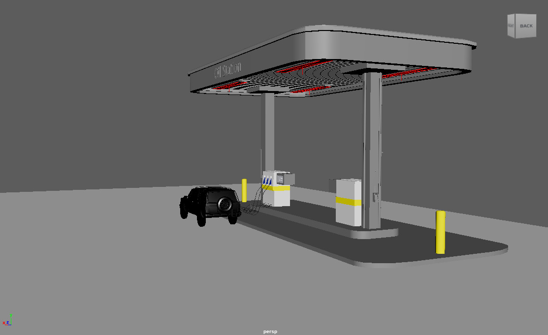 oil station 3D model_5