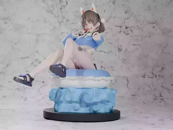 Blue archive - Kazekura Moe 3D print model