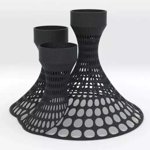 3 Tealights Holder 3D print model