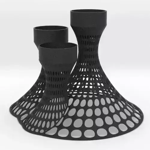 3 Tealights Holder 3D print model