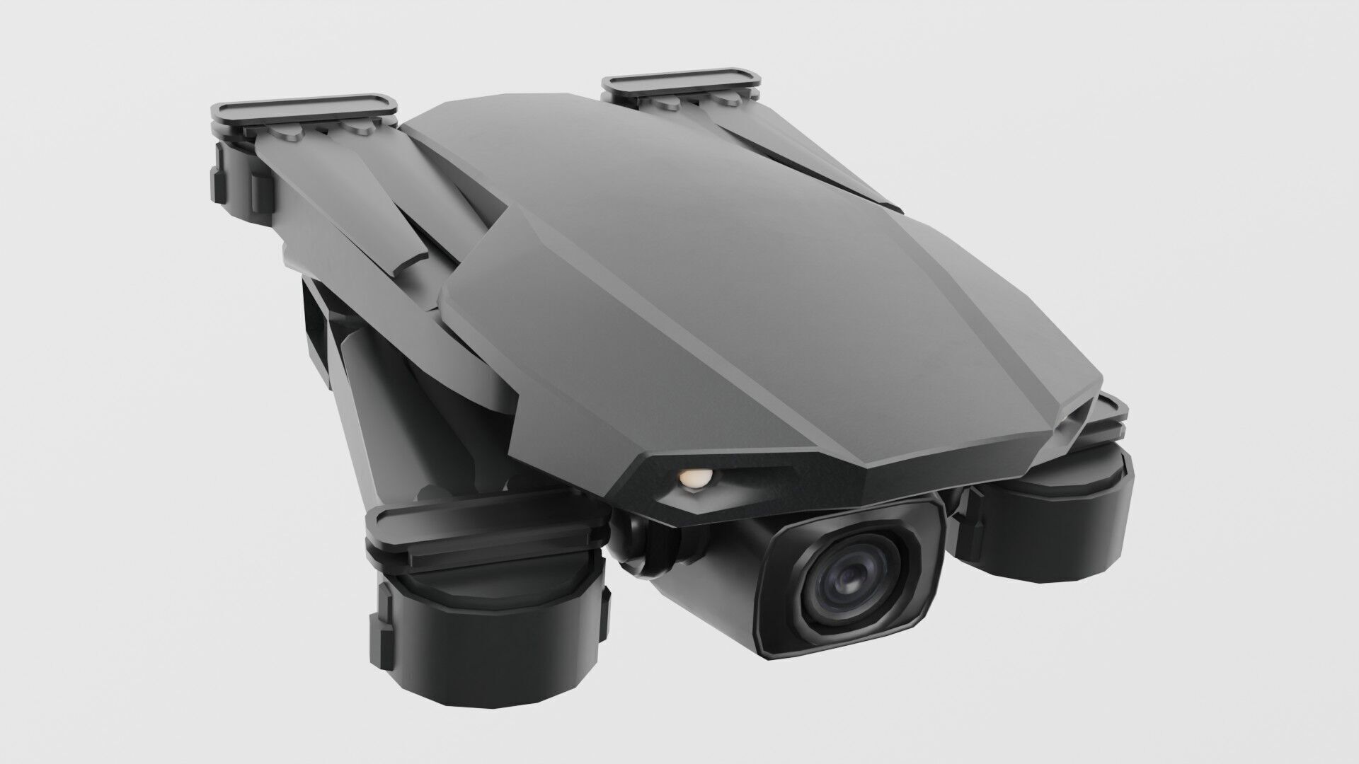 Low Poly Drone avec HD E99 Low-poly 3D model_2