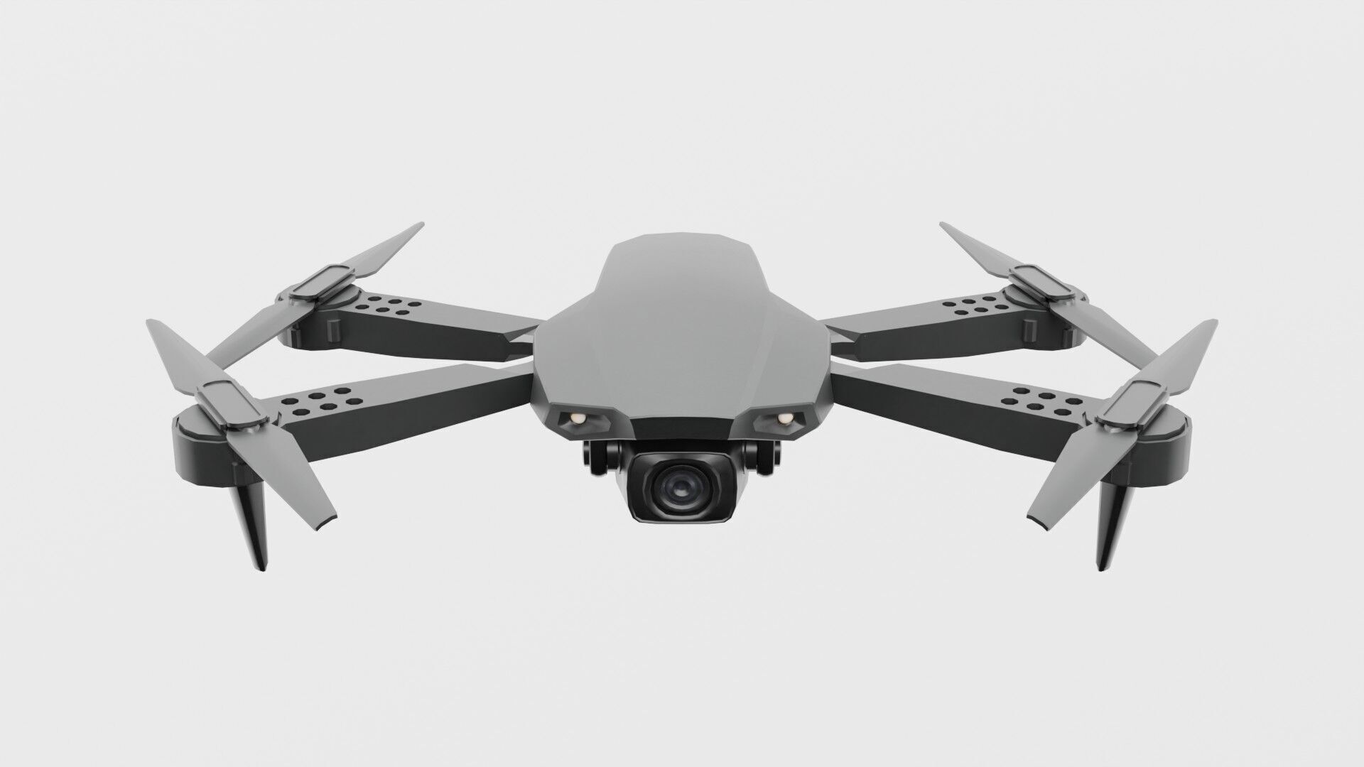 Low Poly Drone avec HD E99 Low-poly 3D model_9