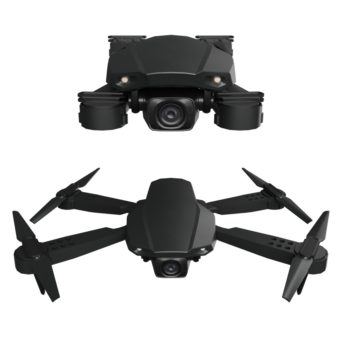 Low Poly Drone avec HD E99 Low-poly 3D model_8