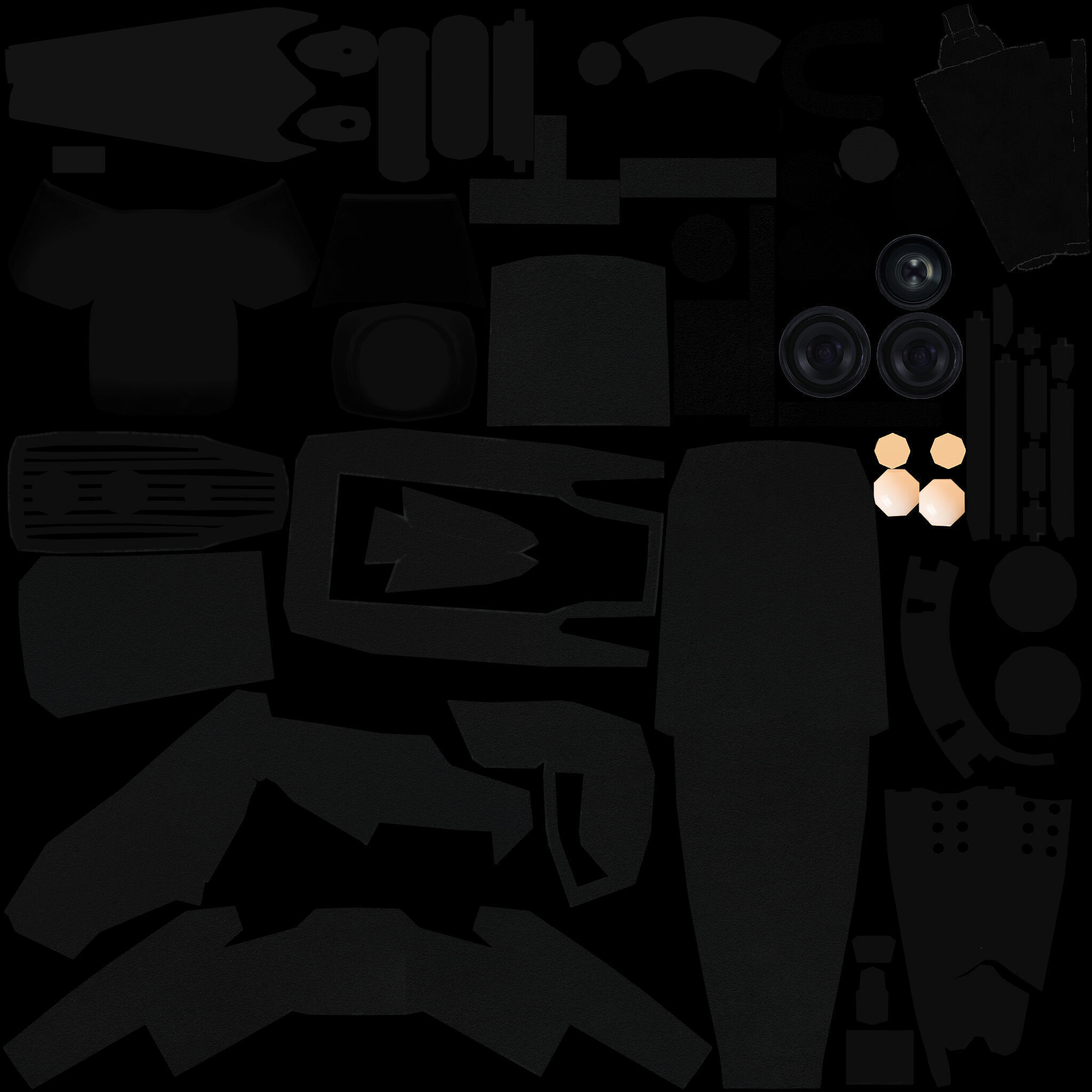 Low Poly Drone avec HD E99 Low-poly 3D model_3