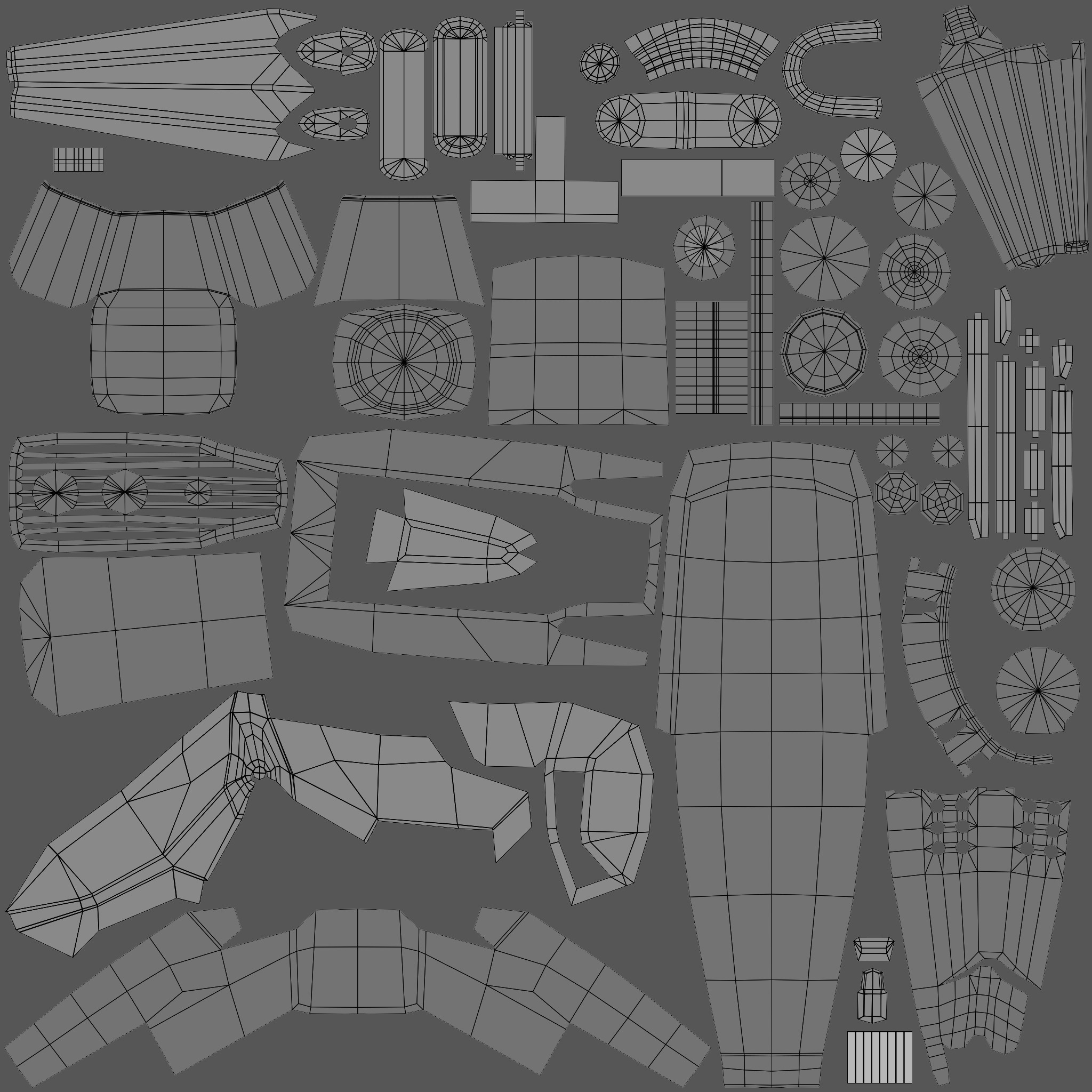 Low Poly Drone avec HD E99 Low-poly 3D model_5