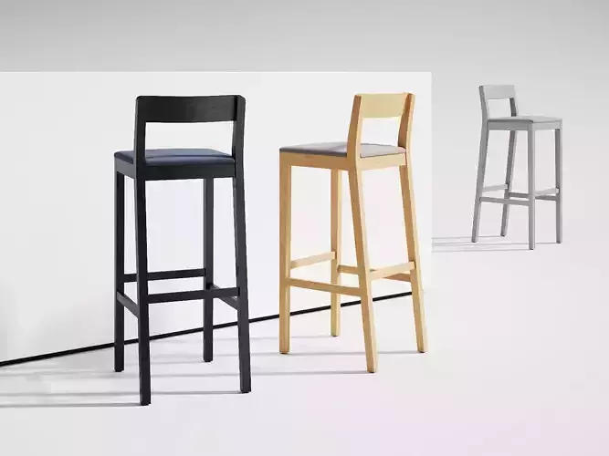 Sit Barstool Upholstered Seat