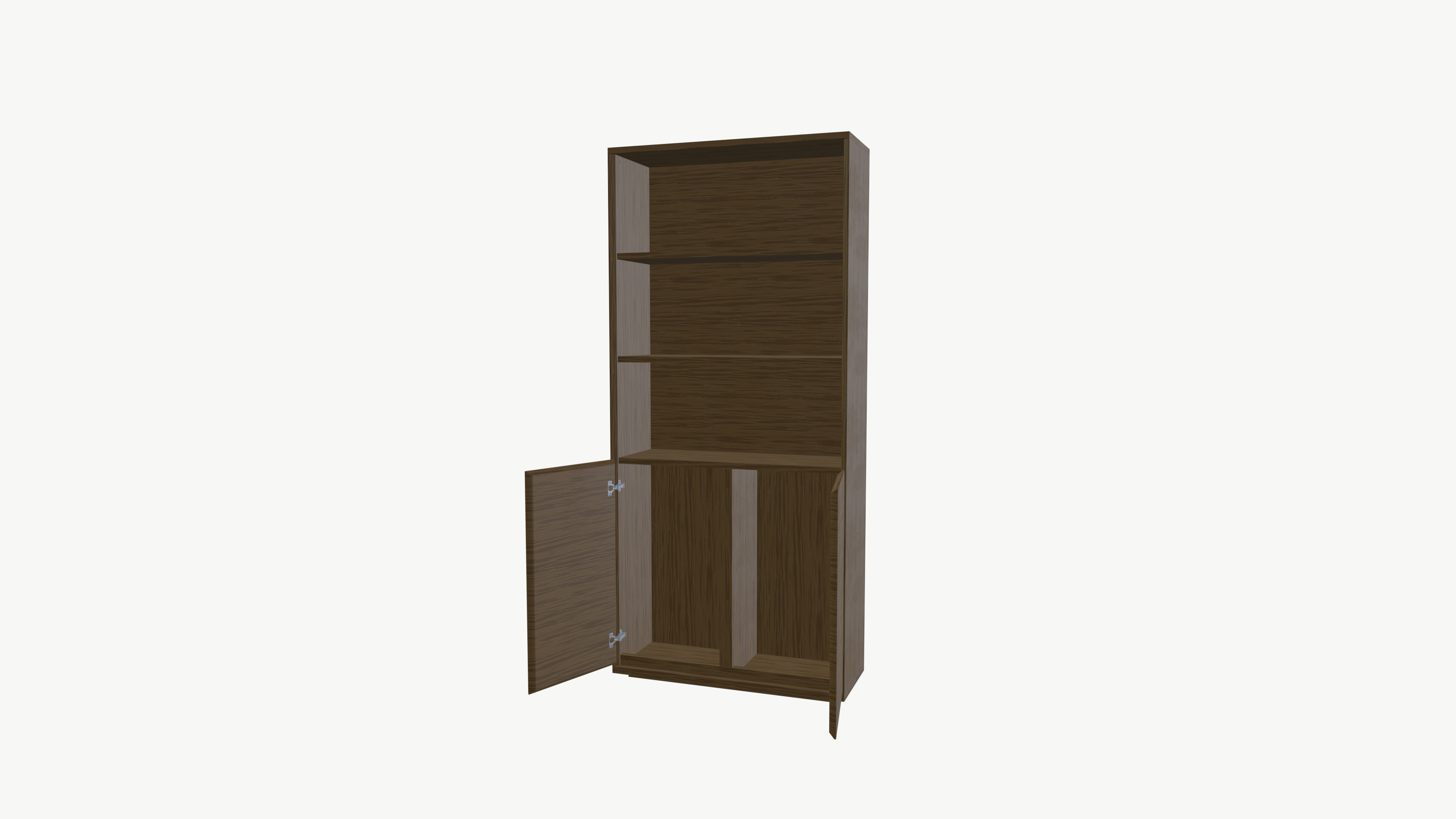 Book Shelf Low-poly 3D model_8