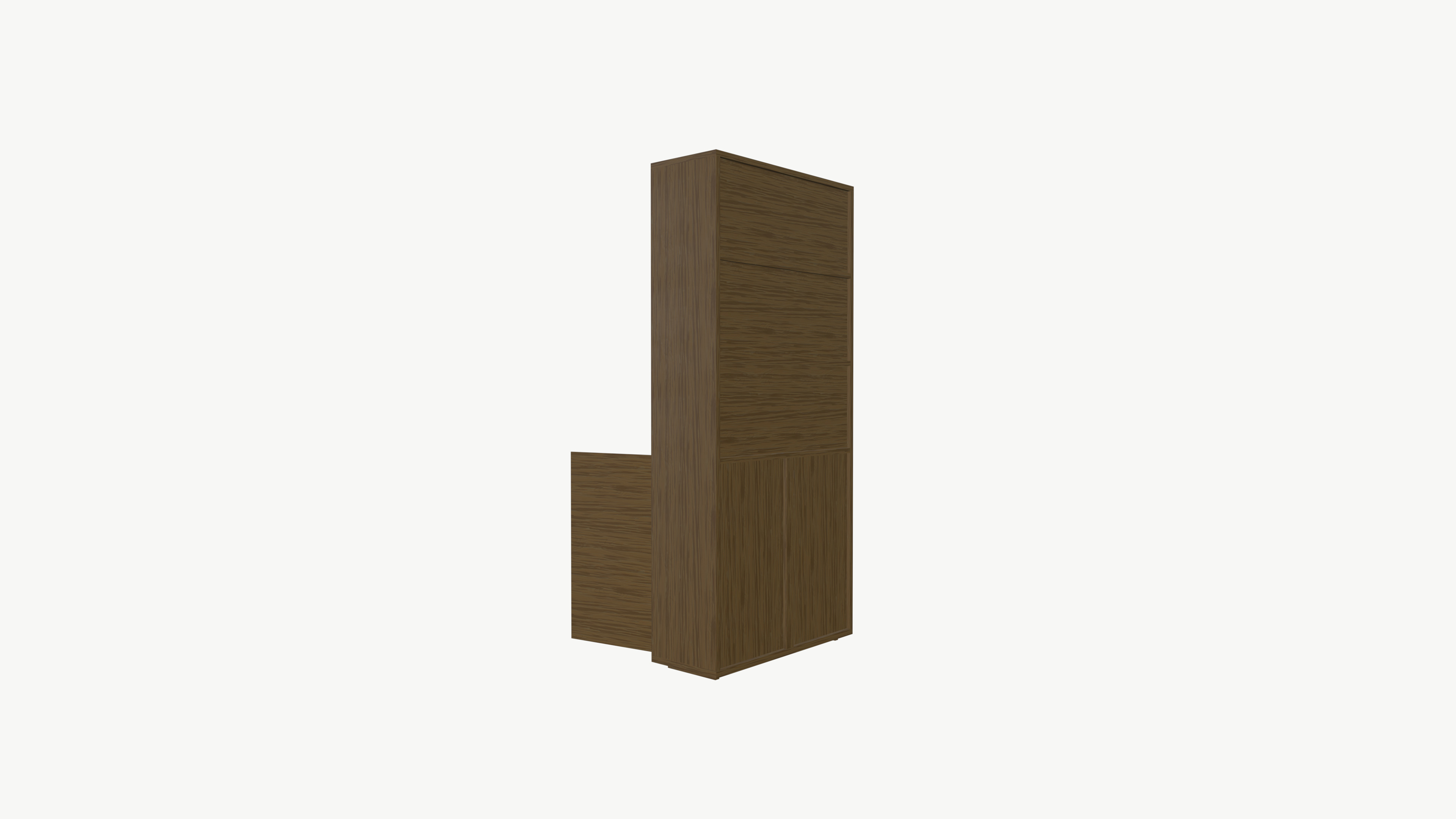 Book Shelf Low-poly 3D model_4