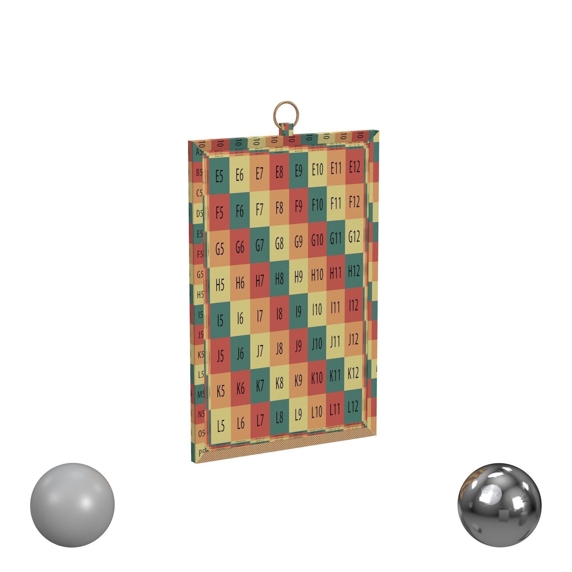 Bassett Mirror Company Floris Wall Mirror 3D model_2