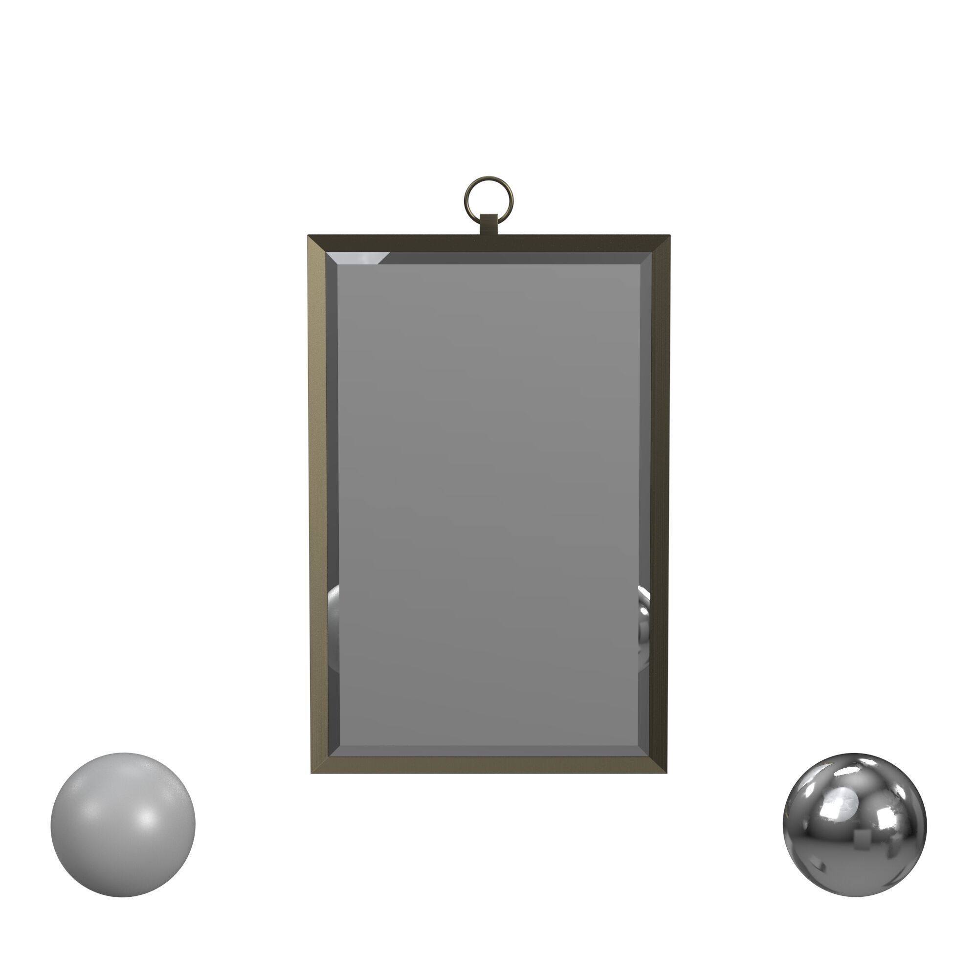 Bassett Mirror Company Floris Wall Mirror 3D model_1